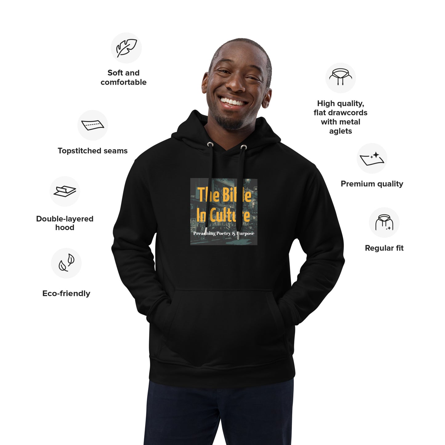 "The Bible In Culture" Premium eco hoodie