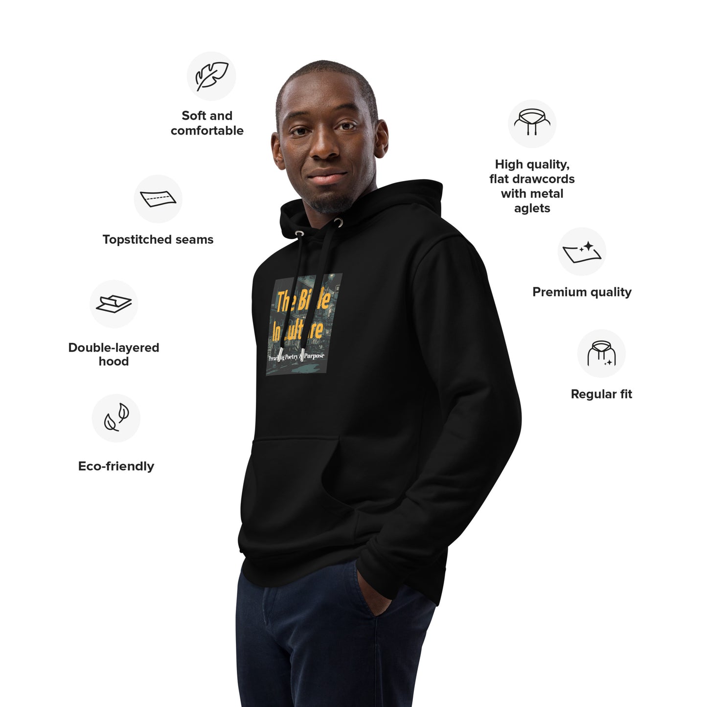 "The Bible In Culture" Premium eco hoodie