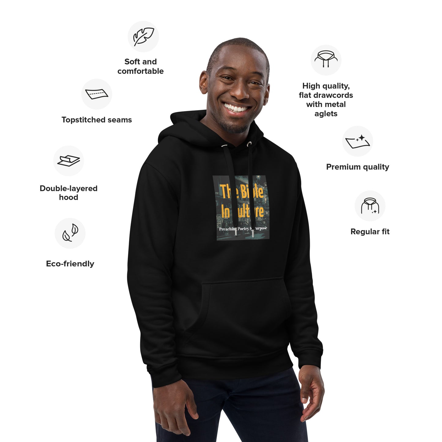 "The Bible In Culture" Premium eco hoodie